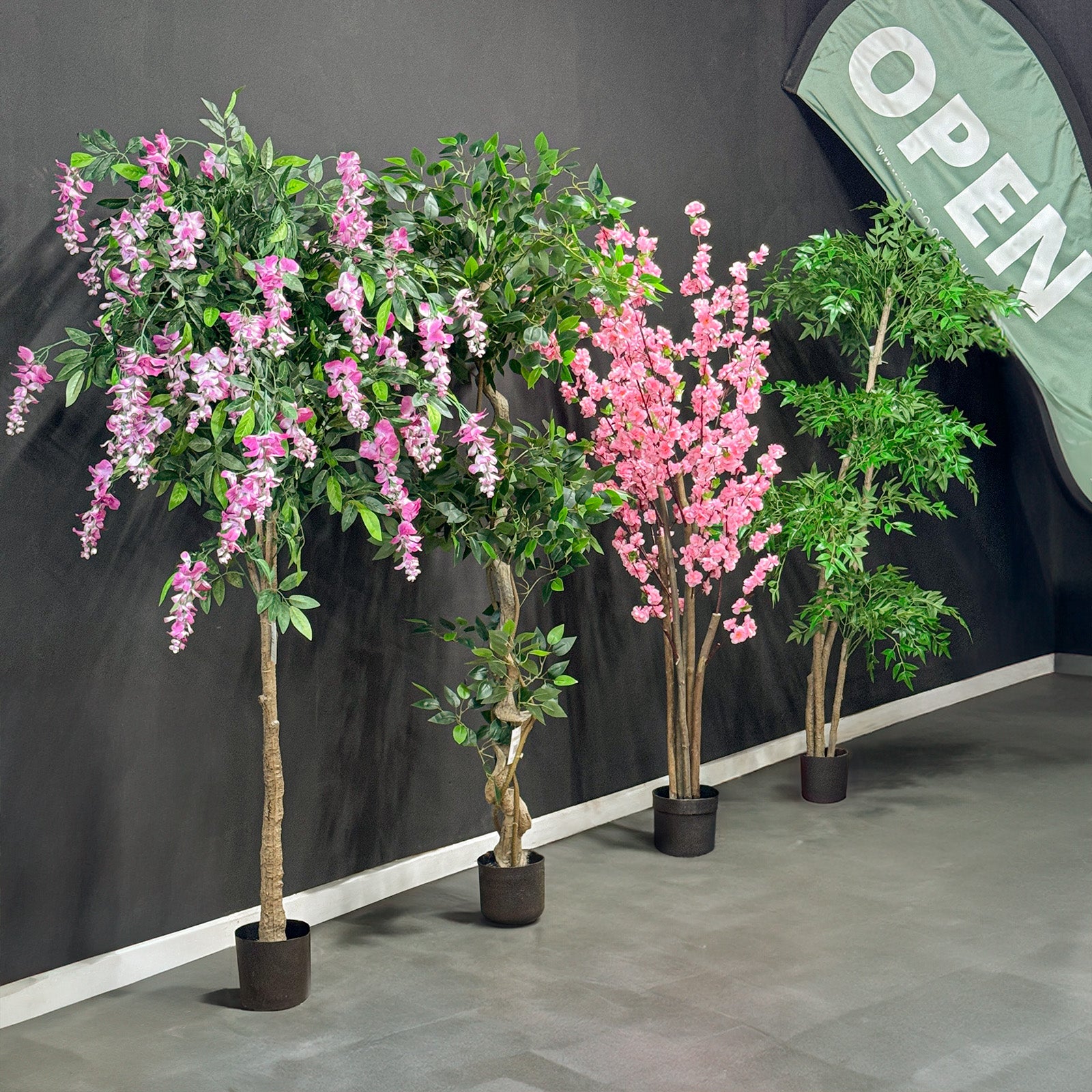 Stunning event decor - how to use artificial trees to create dynamic displays