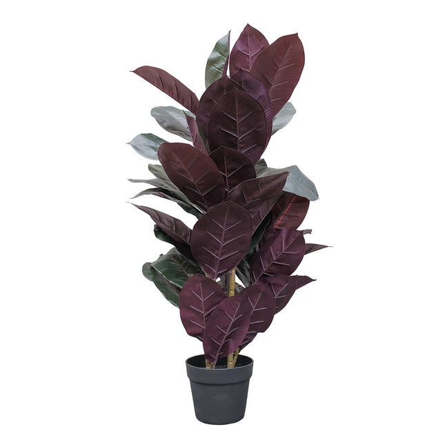 Artificial Burgundy Rubber Plant