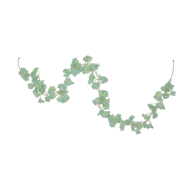 Artificial Garland Cherry Blossom Blue