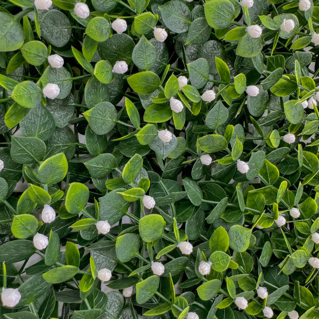 Artificial Hedge - White Berry Hypericum 50x50cm