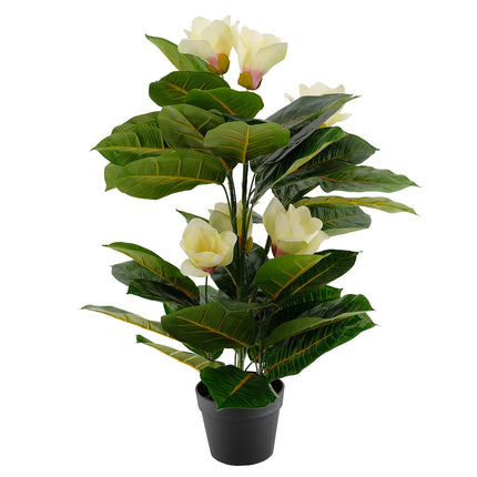 Artificial Potted Magnolia (Yulan) Flower Plant