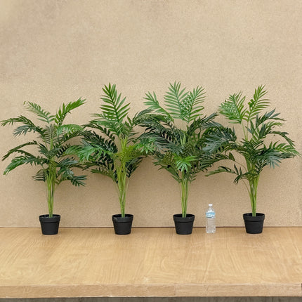 4 pots of Artificial palm tree Plants