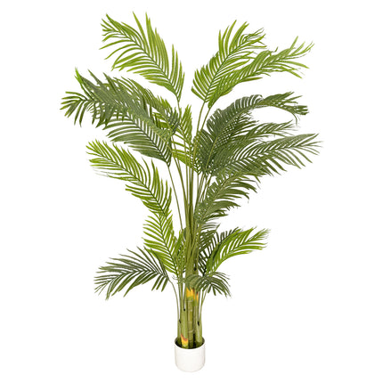 180cm Artificial Palm Tree  in white pot Outdoor Friendly