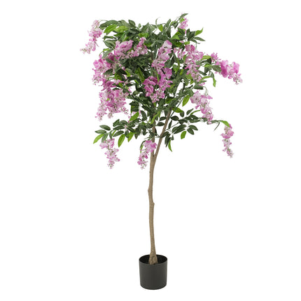 Artificial Wisteria Tree with purple flowers