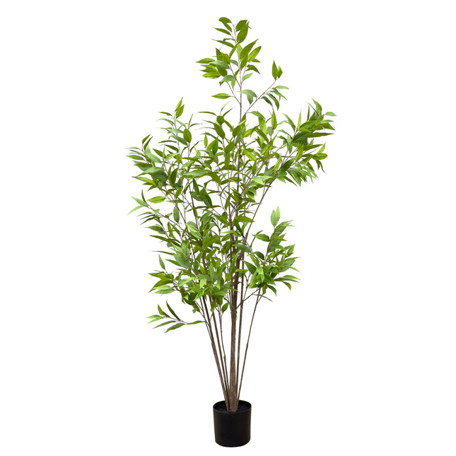 Artificial Tree Eucalyptus gum tree with black colour pot