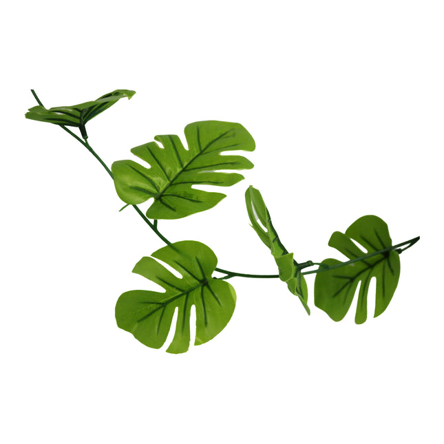 Artificial Monstera Garland Light Green 2.5m